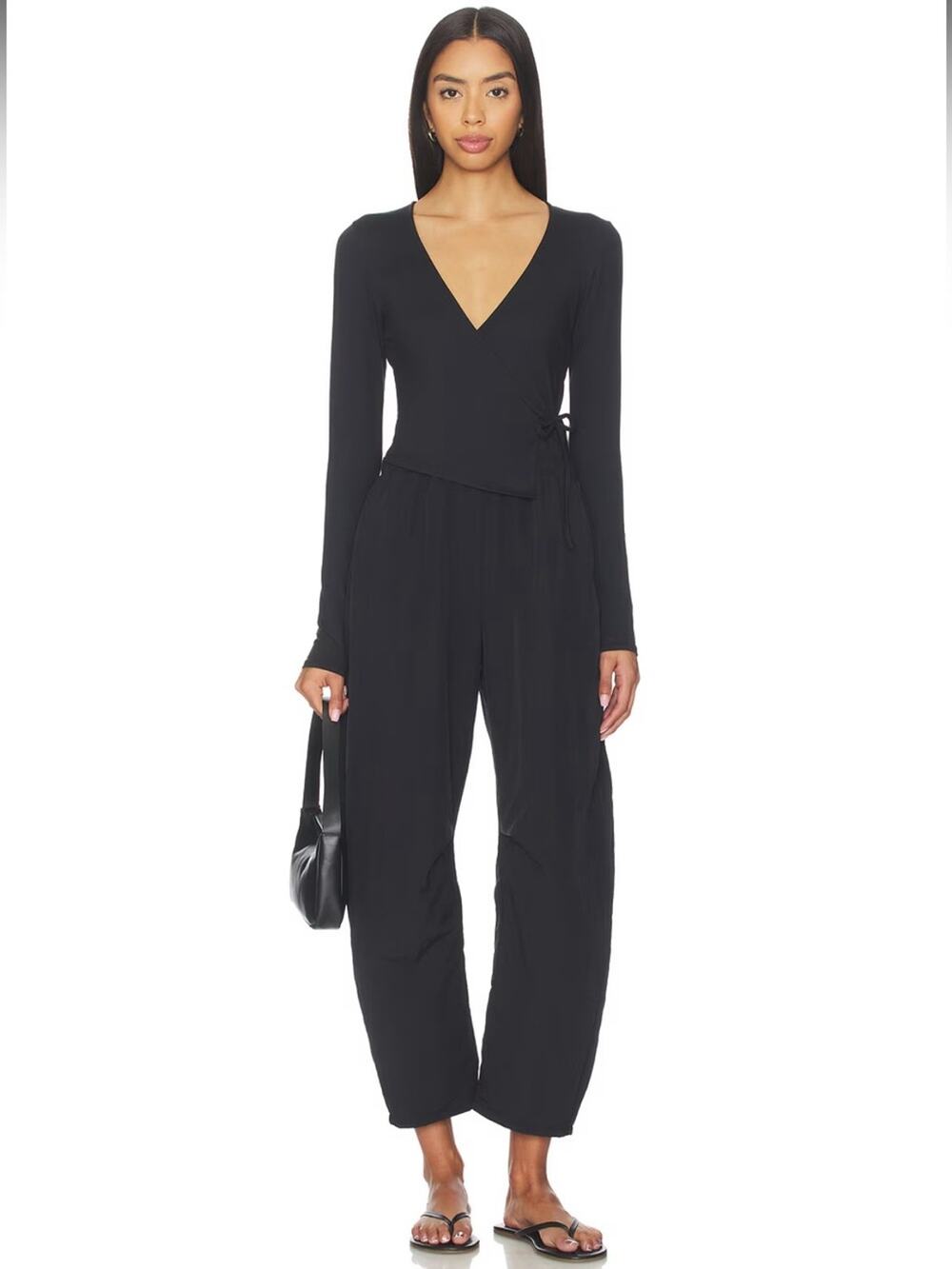 Free People All For Love Jumpsuit in Black L